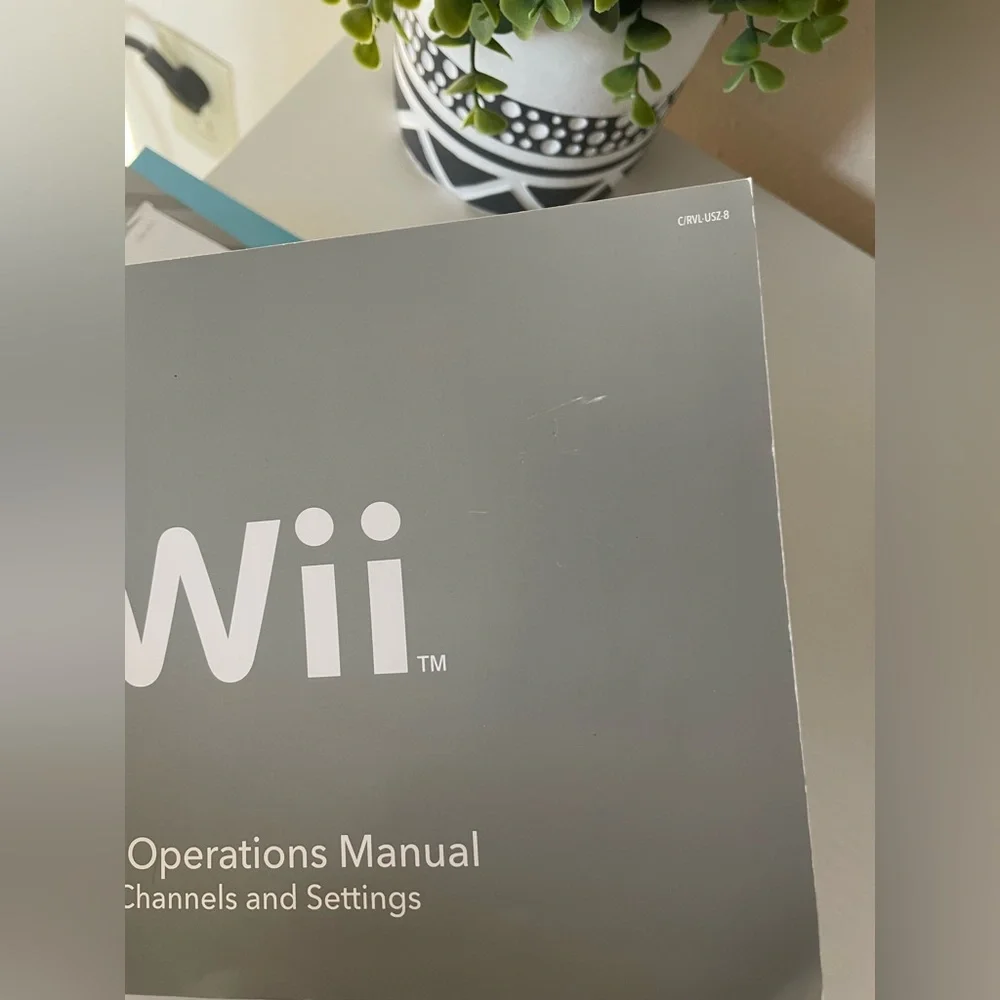 Nintendo Wii System Operations Manual Set-up Inserts Complete Original